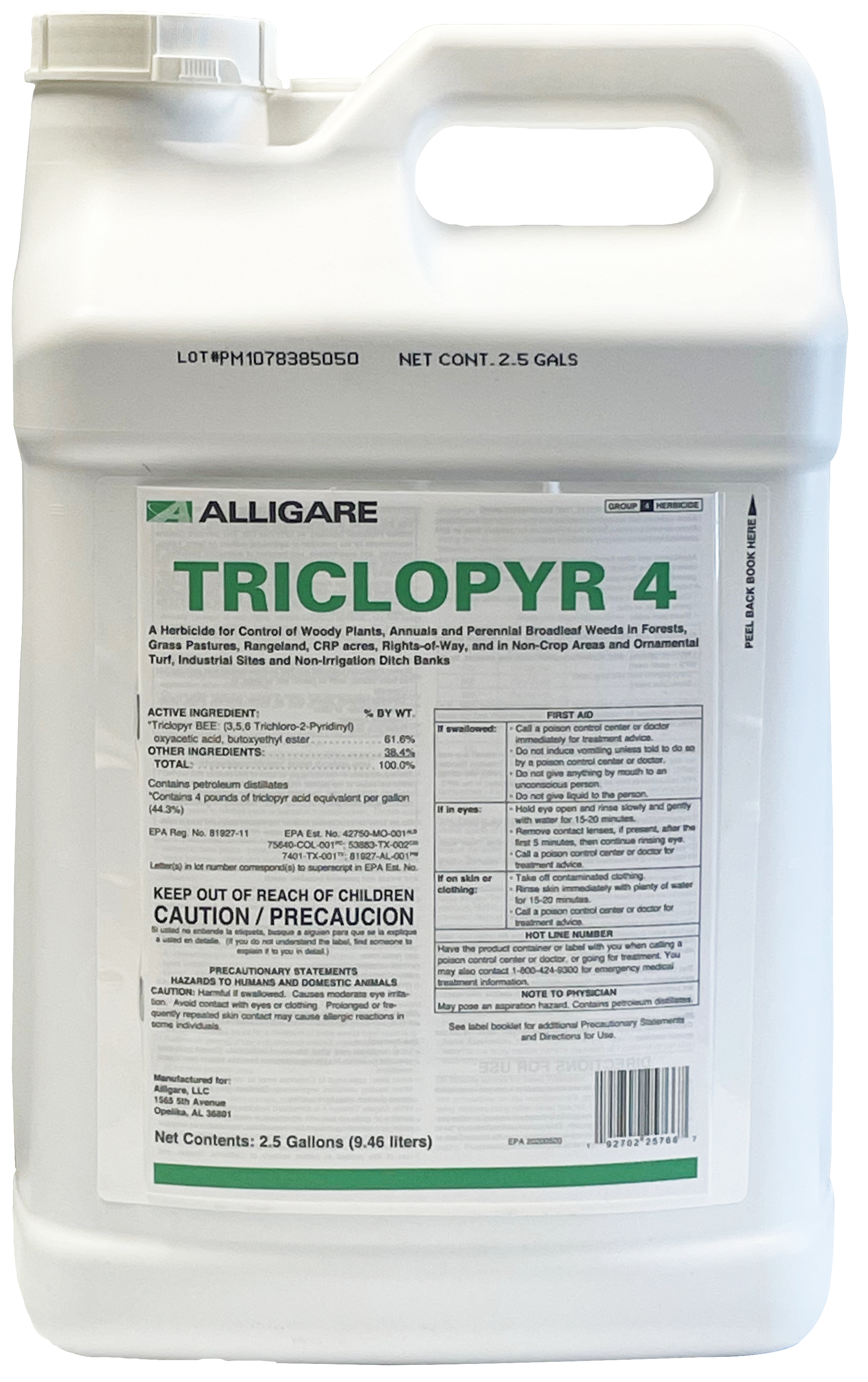 Triclopyr® 4E 2.5 Gallon Jug - Herbicides